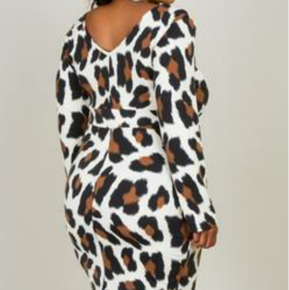 Plus Size Leopard Dress w/pockets 🐆 - Picture 3 of 4